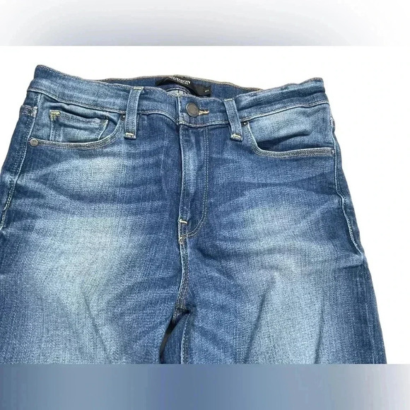 Hudson Nico Super Skinny Distressed Raw Hem Jeans  Size 27 - Picture 6 of 10